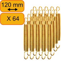 64x Ressort Trampoline 120mm (12cm / 12,5cm)