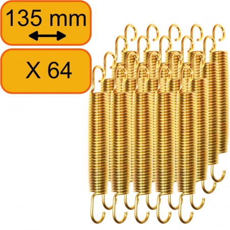 64x Ressort Trampoline 135mm (13.5cm)
