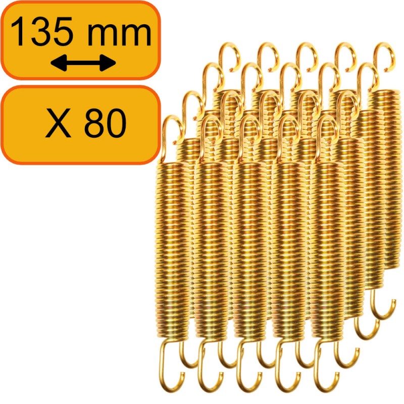 80x Ressort Trampoline 135mm (13.5cm)