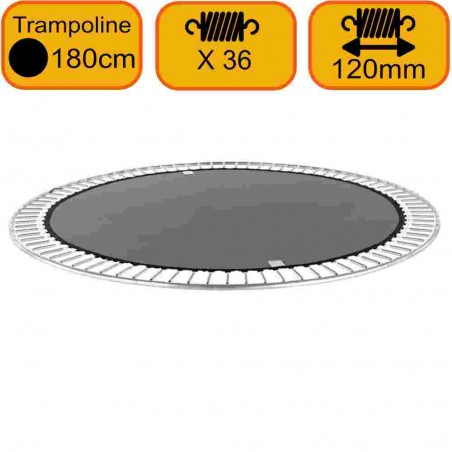 Toile de saut pour Trampoline 180cm Rond - 36 Ressorts x 120mm