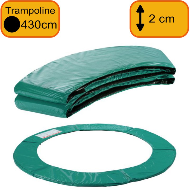 Coussin Vert pour Trampoline 430cm Rond