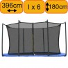 KIT Filet sangle Trampoline 400cm avec embout - 6 Barres - hauteur 180 cm KIT Filet sangle Trampoline 400cm avec embout - 6 Barres - hauteur 180 cm