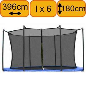 Filet Sangle Trampoline 400cm - 6 Barres - hauteur 180 cm