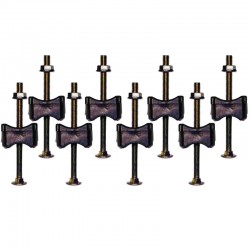 Lot 8x KIT Vis 90mm Pour Trampoline Montant 25mm et Pied 38mm à 42mm