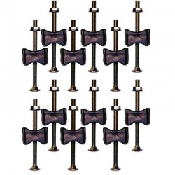 Lot 12x KIT Vis 90mm Pour Trampoline Montant 25mm et Pied 38mm à 42mm